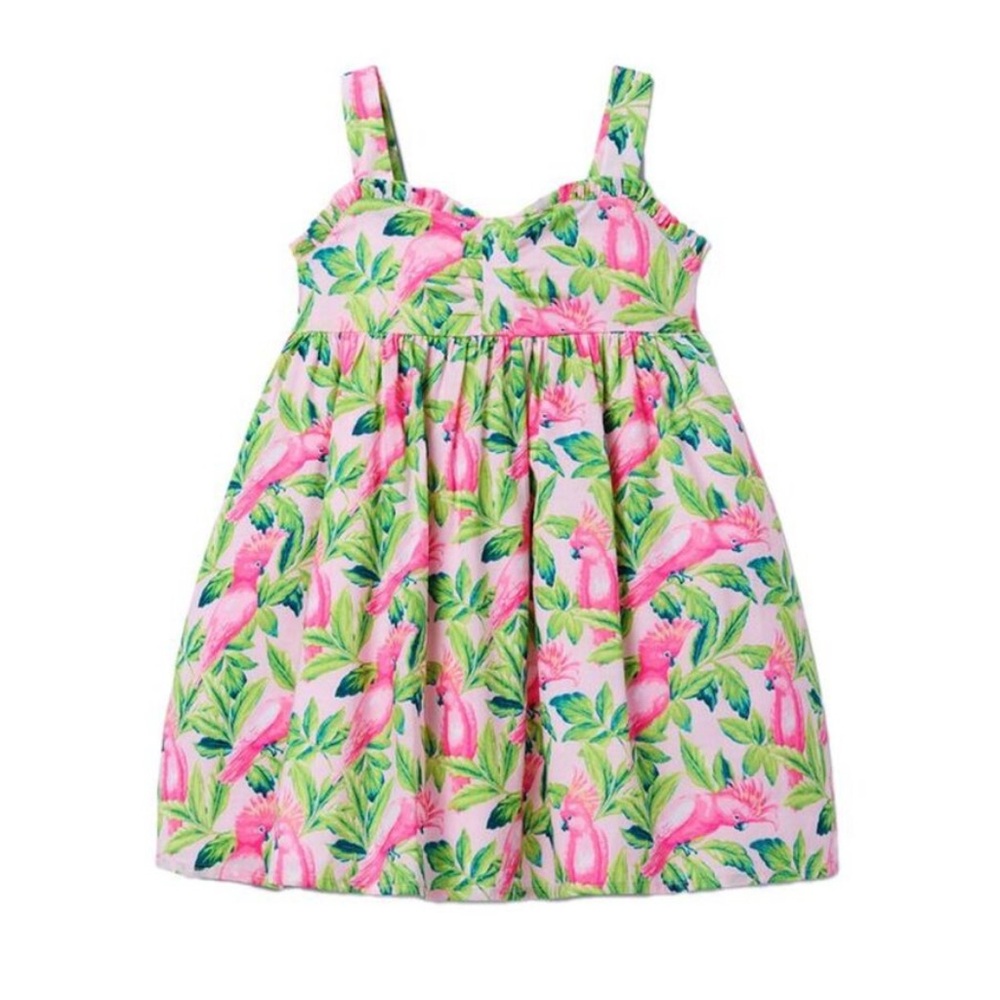 Janie And Jack Girls Bird Print Dress